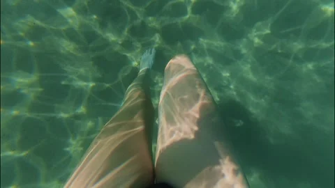 Under water legs Stock Footage 319944550