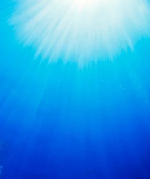 Under water light rays Stock Photos