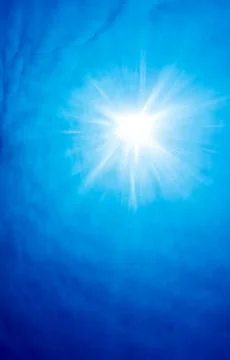 Under water light rays Stock Photos