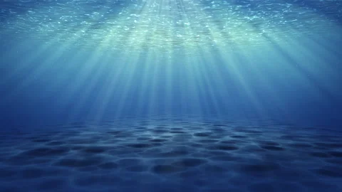Under water ocean sea loop animation Stock Footage 148010836