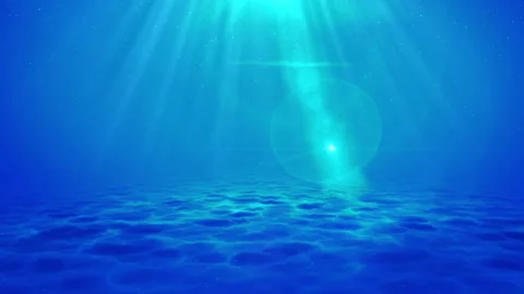 Under water ocean sea loop animation Stock Footage 148011486