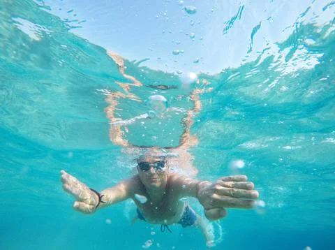 Under water 스톡 사진