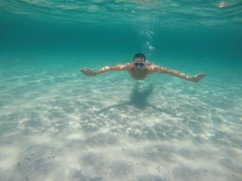 Under the water Stock Photos