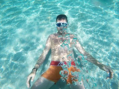 Under water 스톡 사진