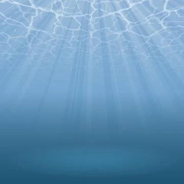 Under water shine Stock Illustration
