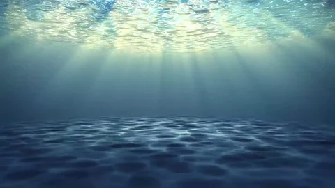 Under Water Sun Rays Stock Footage