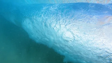 Under Water View Of Wave Breaking At Tropical Beach 스톡 동영상 120674485