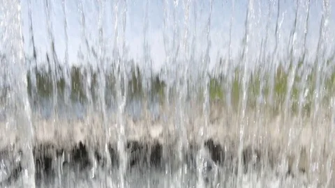Under the Waterfall of the Dam Stock Footage 79469406