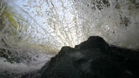 Under a Waterfall Stock-Footage 169262223