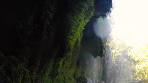 Under the waterfall Stock Footage 237084152
