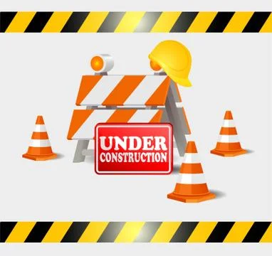 Underconstruction on progress Stock Illustration