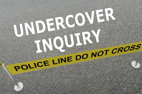Undercover Inquiry concept Stock Illustration