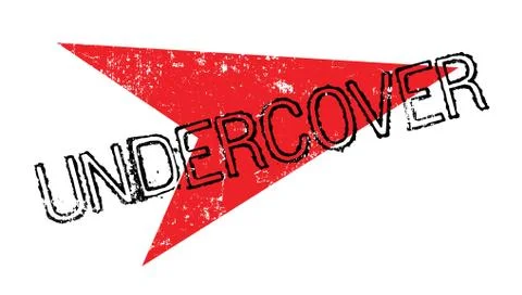 Undercover rubber stamp Illustrazione stock
