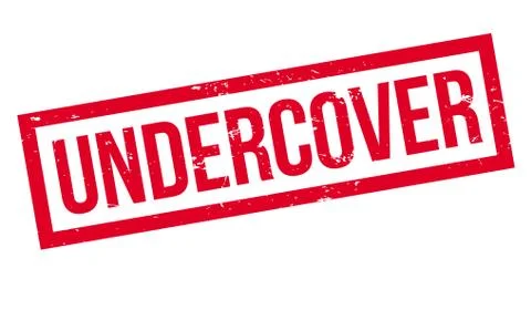 Undercover rubber stamp Stock Illustration
