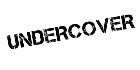 Undercover rubber stamp Illustrazione stock