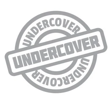 Undercover rubber stamp Illustrazione stock