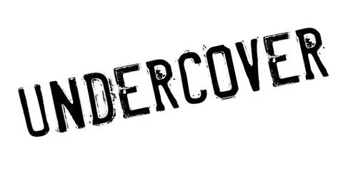 Undercover rubber stamp Stock Illustration