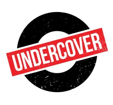 Undercover rubber stamp Illustrazione stock