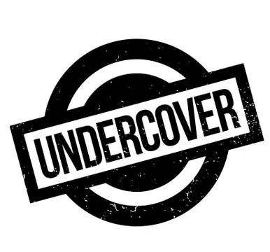 Undercover rubber stamp Stock Illustration