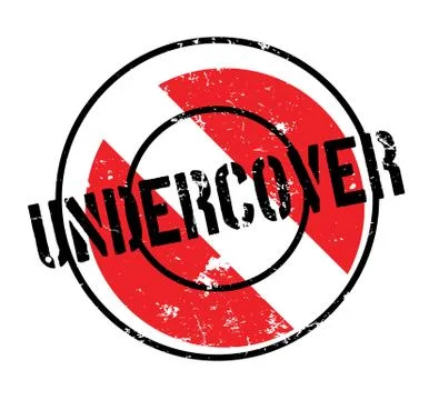 Undercover rubber stamp Stock Illustration