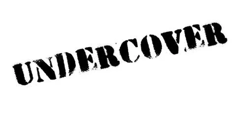 Undercover rubber stamp Illustrazione stock