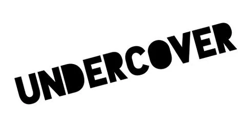 Undercover rubber stamp Illustrazione stock