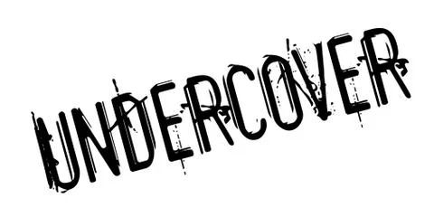 Undercover rubber stamp Stock Illustration