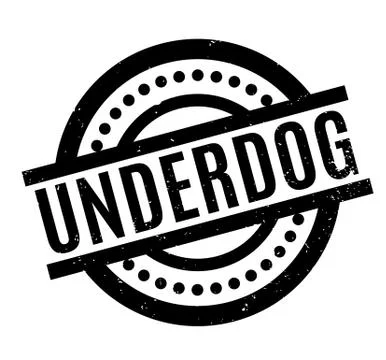 Underdog rubber stamp Stock Illustration