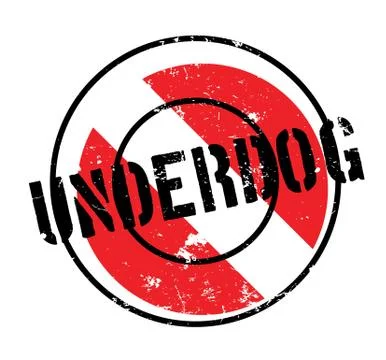 Underdog rubber stamp Stock Illustration