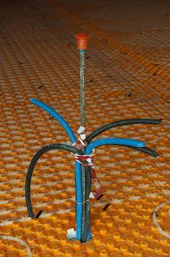 Underfloor Heating with pipe Stock Photos