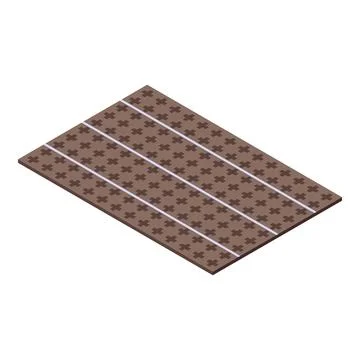 Underfloor heating system with cross pattern ensuring warmth and comfort Stock Illustration