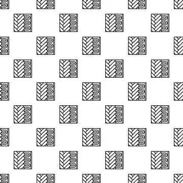 Underfloor heating system installation seamless pattern Stock Illustration