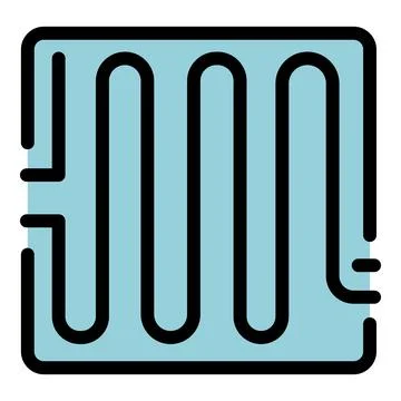 Underfloor heating system providing warmth and comfort 스톡 일러스트