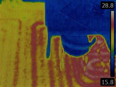 Underfloor Heating Thermal Imaging Stock Photos