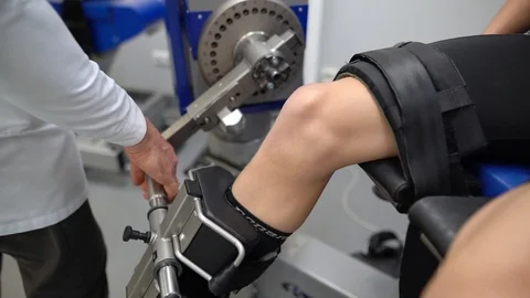 Undergoing Rehabilitative Physiotherapy Stock Footage 118708636