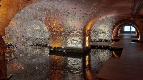 Underground Art Installation inside Mercado Modelo Basement  Vídeo Stock 319208930