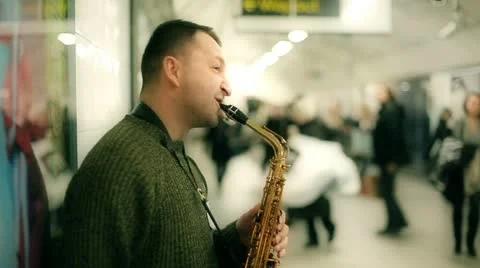 Underground Busker Video stock 11130056