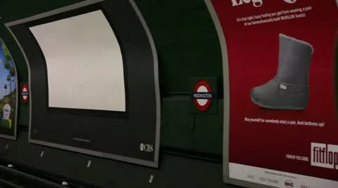 Underground Busy Platform Video stock 11130113