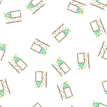 Underground cable vector seamless pattern Stock Illustration