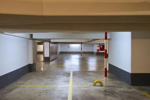 Underground car park Stock Photos