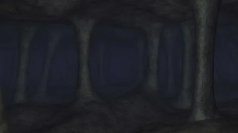 Underground cave.Seamless loop Stock Footage 46422789