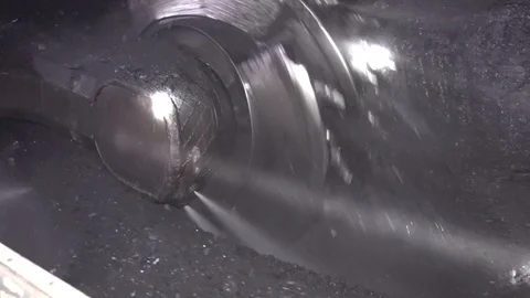 Underground coal mining. Stock Footage 120073637