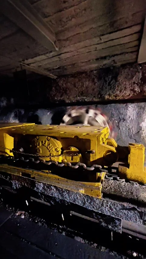 Underground Coal Mining Machine in Action – Heavy Equipment in Operation Stock Footage 307436849