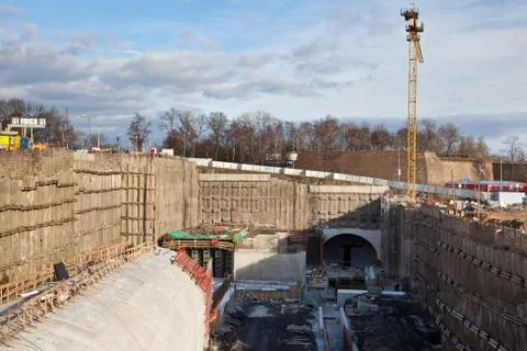 Underground construction Stock Photos