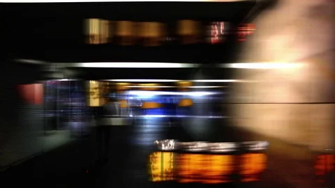 Underground cross-walk mix 库存影片 79963492