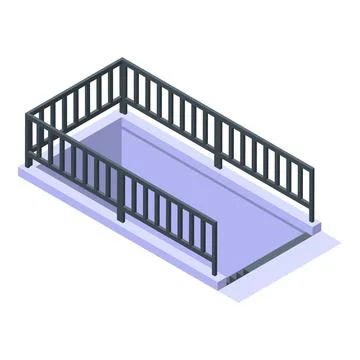 Underground crossing icon, isometric style Illustrazione stock