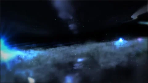 Underground Dark Scene with smoke Stock Footage 242077155
