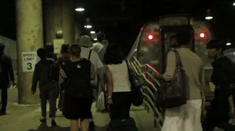 Underground DC Train Station Stock Footage 10569123