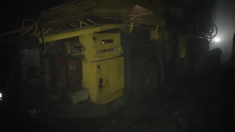 Underground drilling machine  Stock Footage 83387981