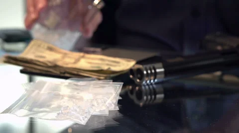 Underground drug lab producing meth Stock Footage 31155401